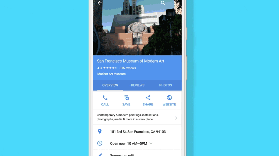 Google Maps questions & answers example