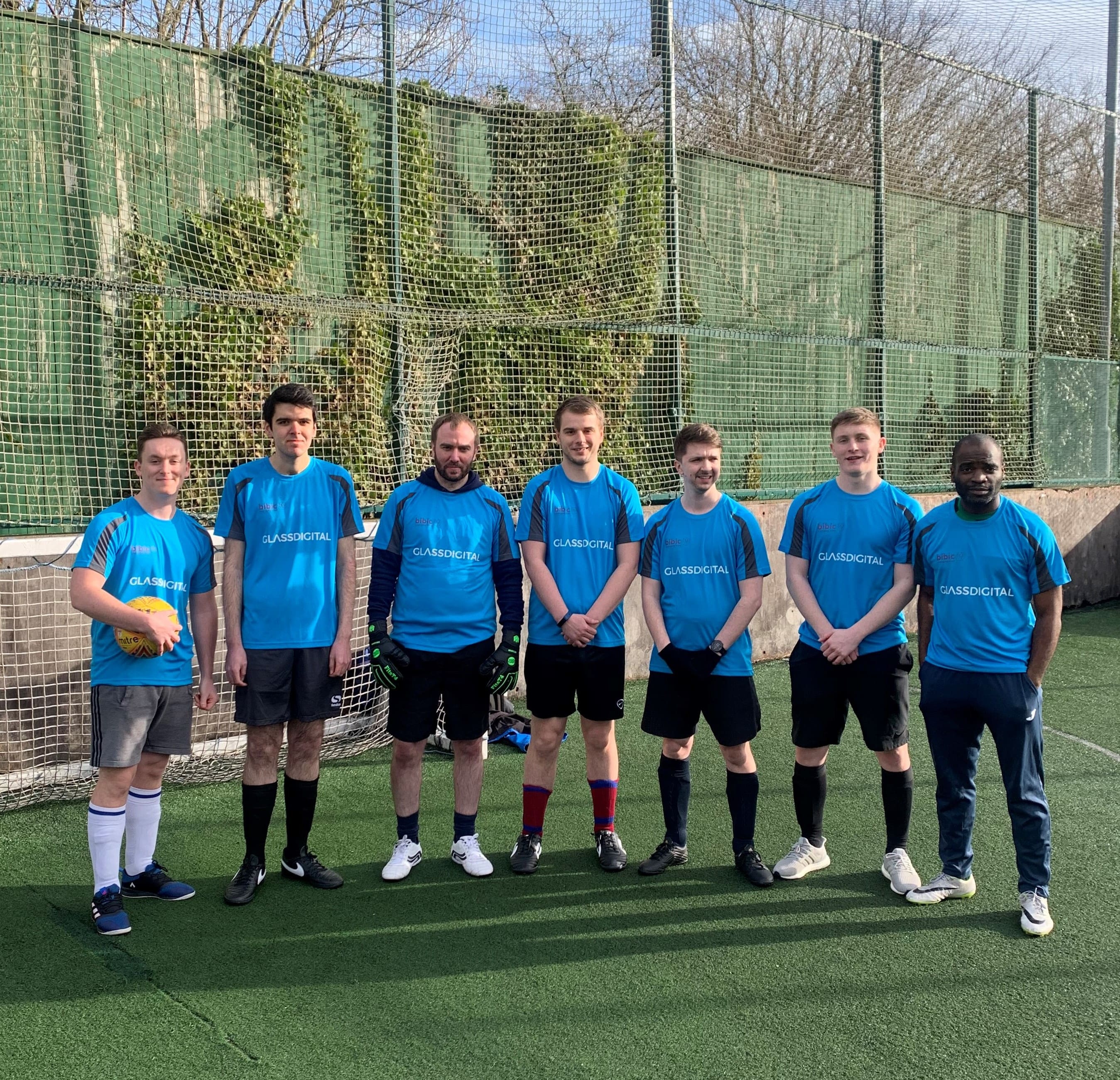 Glass Digital competes in Business Fives charity football tournament