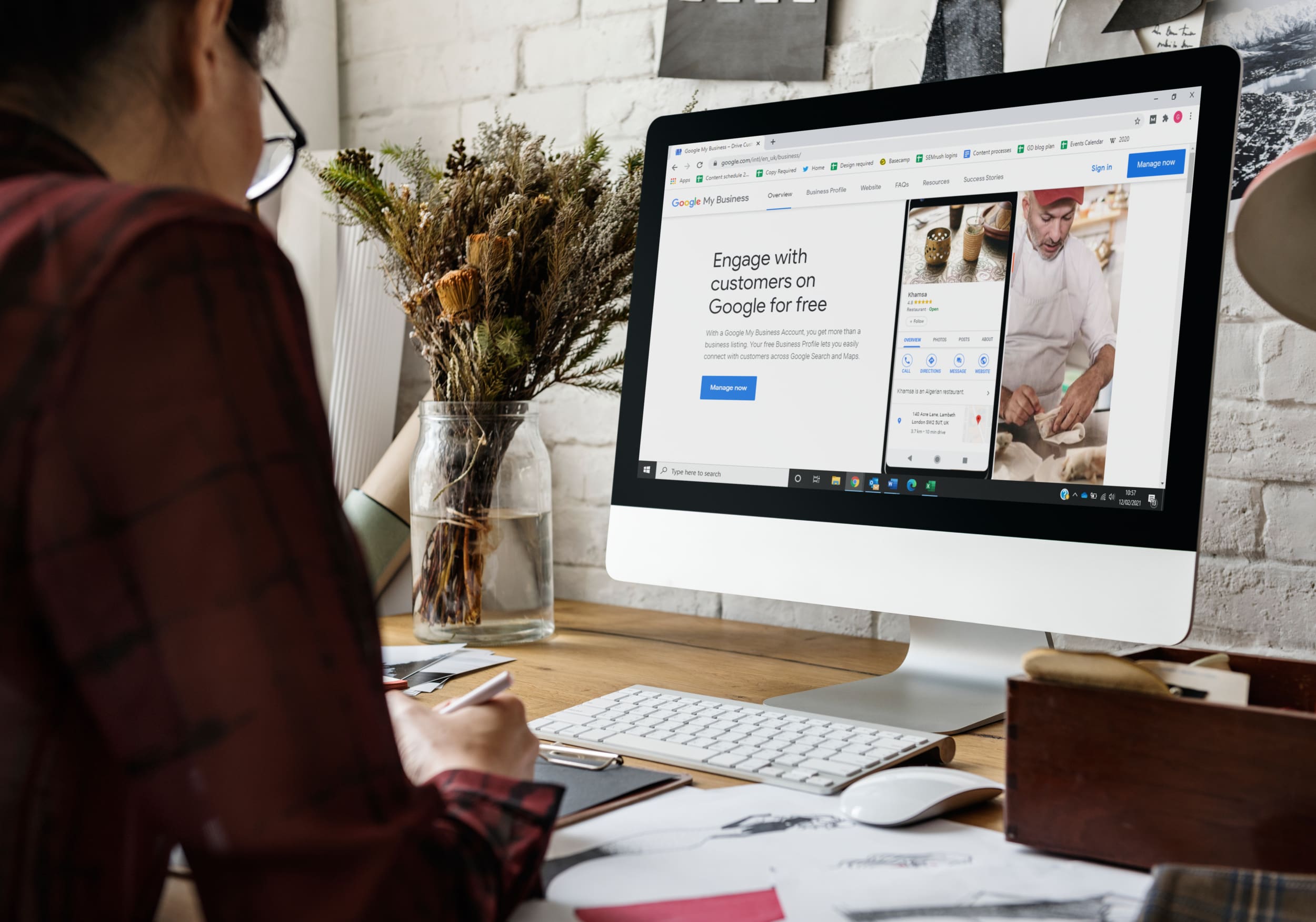 Google My Business is rolling out desktop messaging